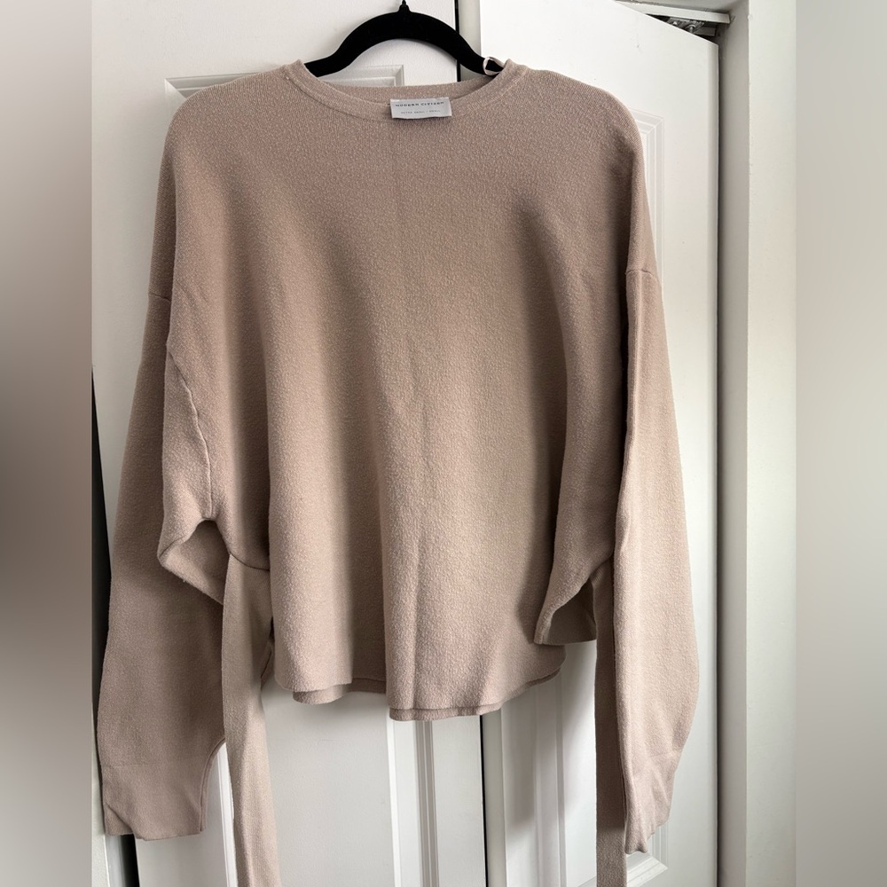 Modern Citizen Women’s Tan Wrap Long Sleeve Sweater Size XS/S